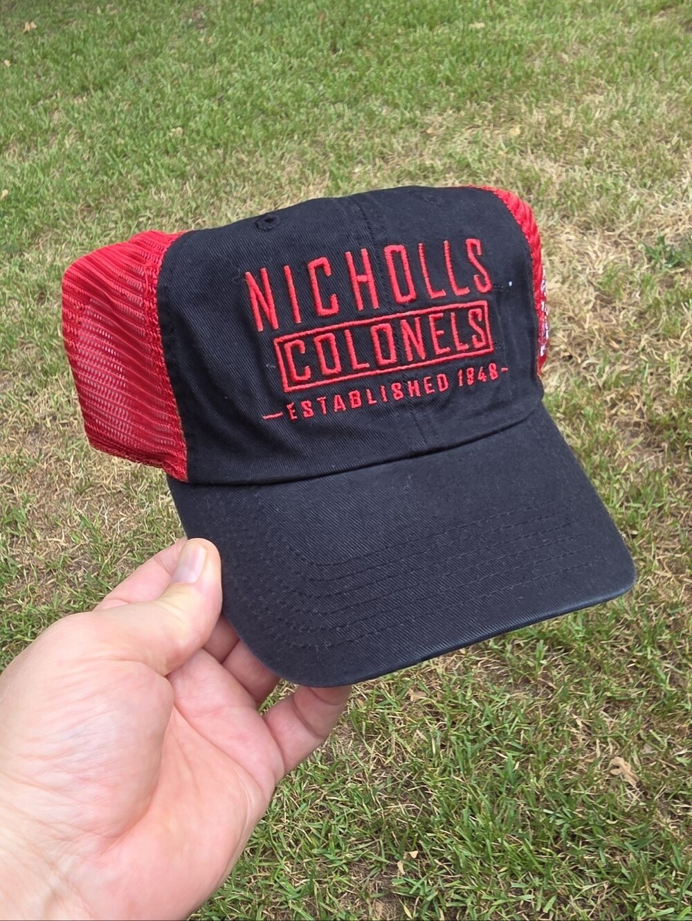 NICHOLLS COLONELS|Captivating Brand|Adjustable Trucker Style Dad Hat